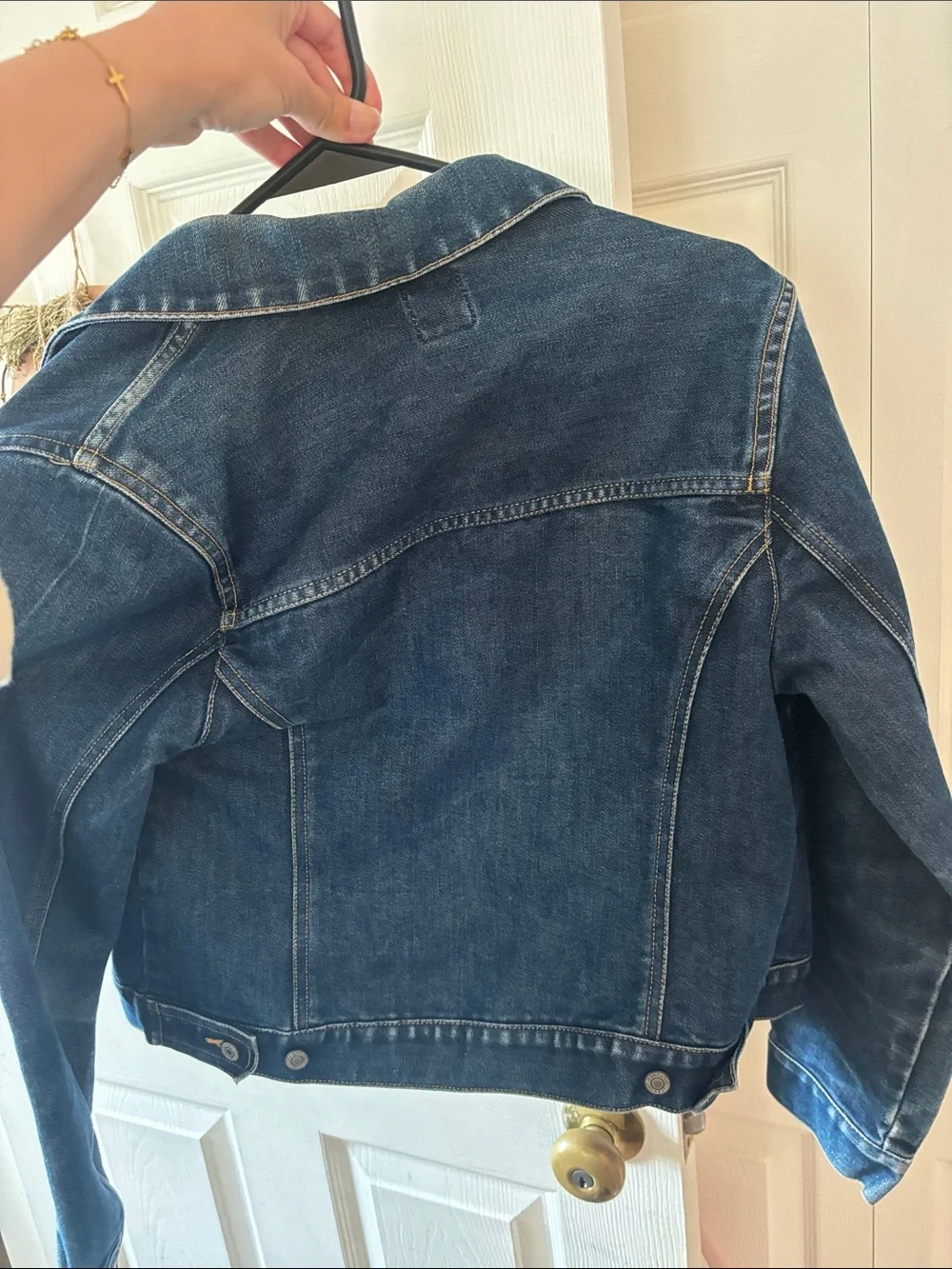 GAP Indigo Blue Denim Jacket with Contrast Stitching